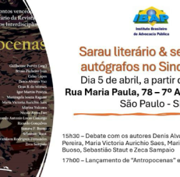 Sarau literário & sessão de autógrafos no Sindiproesp